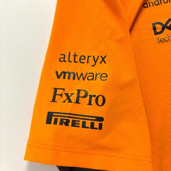 McLaren F1 Mens Team Drivers Polo Orange Sz XXL Racing Castore - Picture 4 of 8
